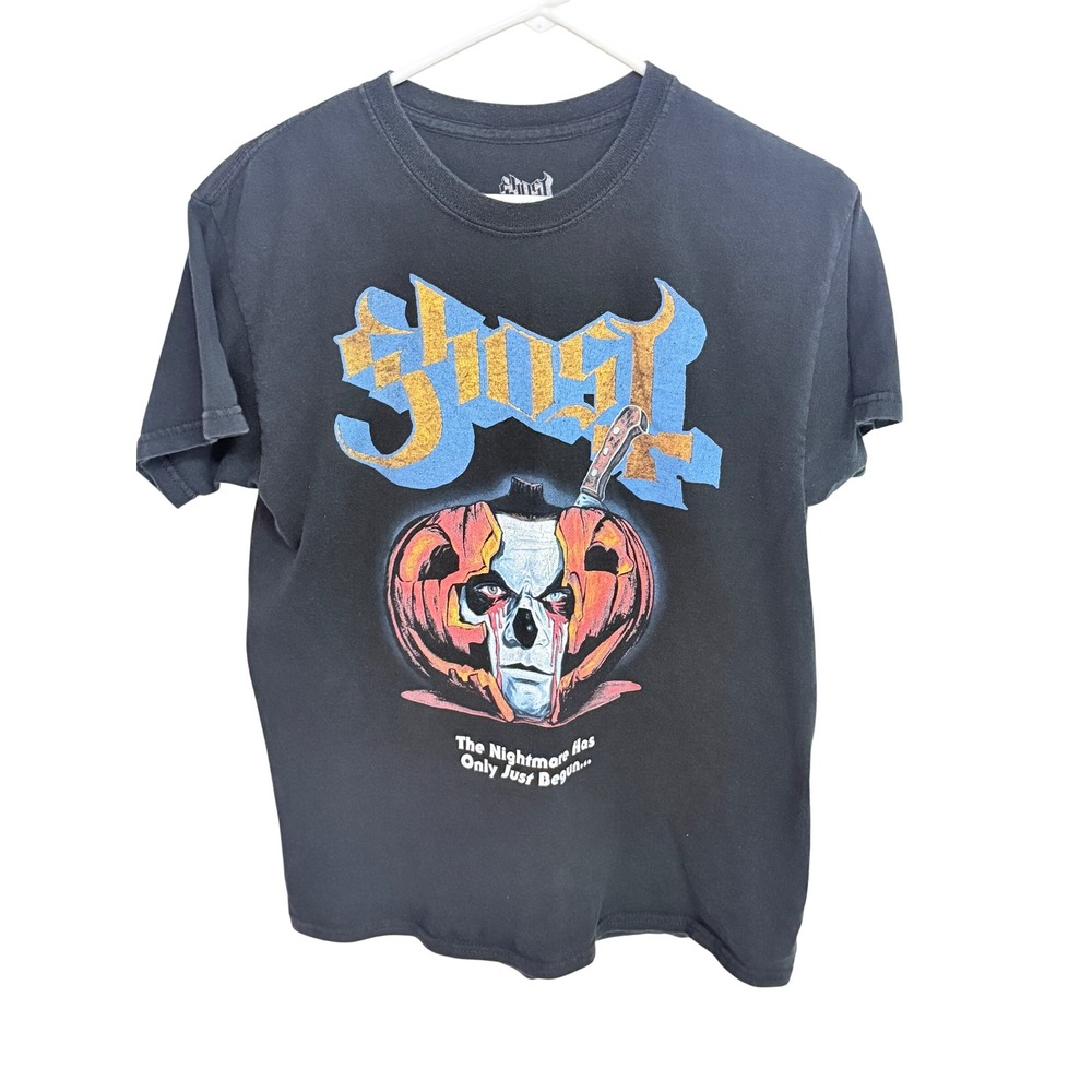 Ghost Band Mens Medium Black Halloween Pumpkin Papa Emeritus 2021 T-Shirt